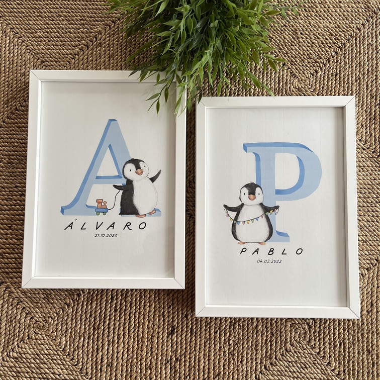 Pack Navidad 2 láminas - Pingüinos